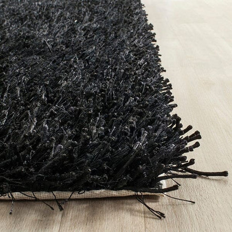 Safavieh Paris Shag Sg531-9090 Black / Black Rugs.