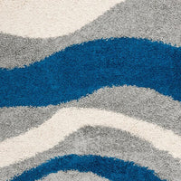 Safavieh Shag Sg913-6580 Blue / Grey Geometric Area Rug