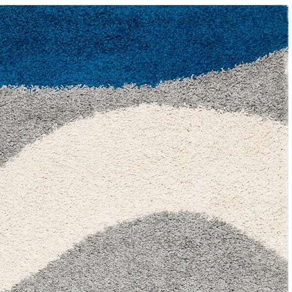 Safavieh Shag Sg913-6580 Blue / Grey Geometric Area Rug