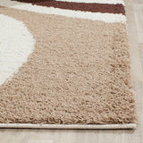 Safavieh Shag Sg915-1225 Ivory / Brown Rugs.