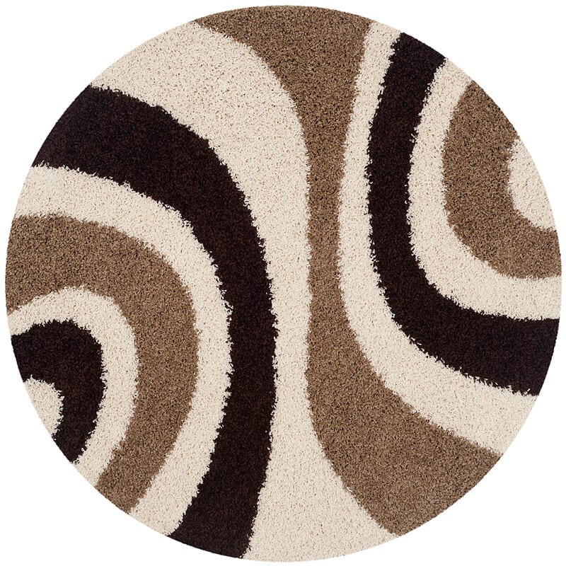 Safavieh Shag Sg915-1225 Ivory / Brown Rugs.