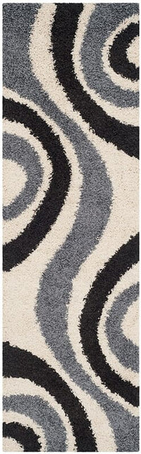 Safavieh Shag Sg915-1280 Ivory / Grey Geometric Area Rug