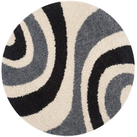 Safavieh Shag Sg915-1280 Ivory / Grey Geometric Area Rug