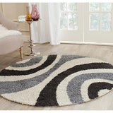Safavieh Shag Sg915-1280 Ivory / Grey Rugs.