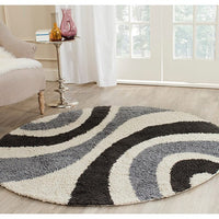 Safavieh Shag Sg915-1280 Ivory / Grey Geometric Area Rug