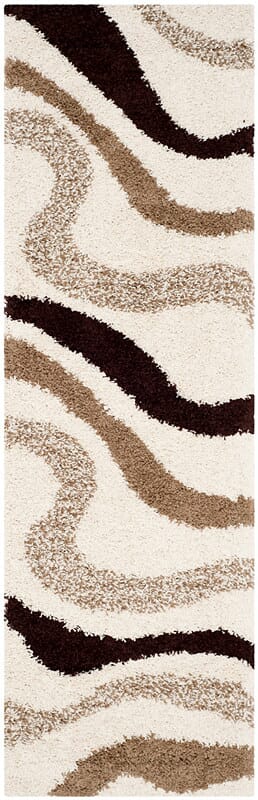 Safavieh Art Shag Sg916-1225 Ivory / Brown Geometric Area Rug