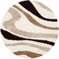 Safavieh Art Shag Sg916-1225 Ivory / Brown Geometric Area Rug