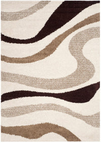 Safavieh Art Shag Sg916-1225 Ivory / Brown Geometric Area Rug