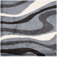 Safavieh Shag Sg916-8012 Grey / Ivory Geometric Area Rug