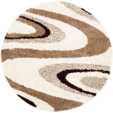 Safavieh Shag Sg917-1225 Ivory / Brown Rugs.