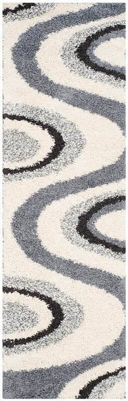 Safavieh Shag Sg917-1280 Ivory / Grey Geometric Area Rug