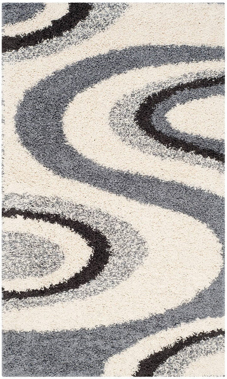 Safavieh Shag Sg917-1280 Ivory / Grey Rugs.