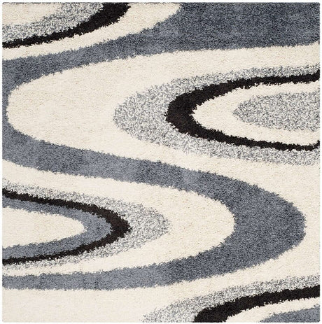 Safavieh Shag Sg917-1280 Ivory / Grey Rugs.