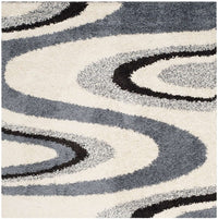 Safavieh Shag Sg917-1280 Ivory / Grey Geometric Area Rug