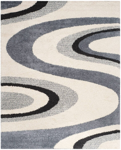 Safavieh Shag Sg917-1280 Ivory / Grey Rugs.