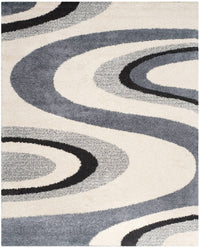 Safavieh Shag Sg917-1280 Ivory / Grey Geometric Area Rug