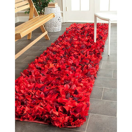 Safavieh Shag Sg951E Red / Multi Shag Area Rug