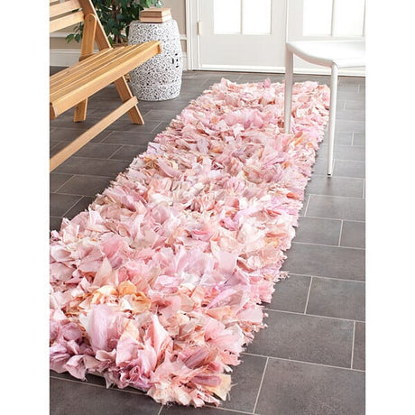 Safavieh Shag Sg951P Ivory / Pink Shag Area Rug