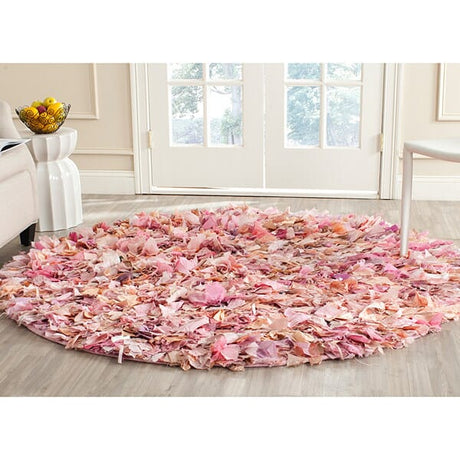 Safavieh Shag Sg951P Ivory / Pink Shag Area Rug