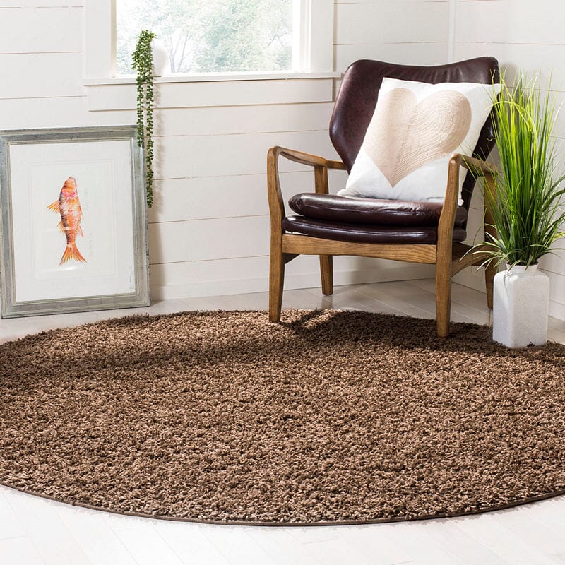 Safavieh Athens Shag Sga119T Taupe Shag Area Rug