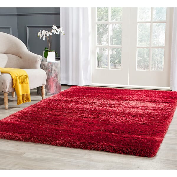 Safavieh Charlotte Shag Sgc720R Red Shag Area Rug