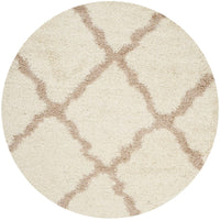 Safavieh Dallas Shag Sgd257B Ivory / Beige Geometric Area Rug