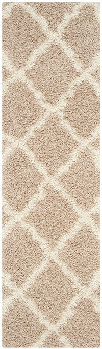 Safavieh Dallas Shag Sgd257D Beige / Ivory Geometric Area Rug