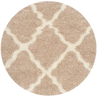 Safavieh Dallas Shag Sgd257D Beige / Ivory Geometric Area Rug