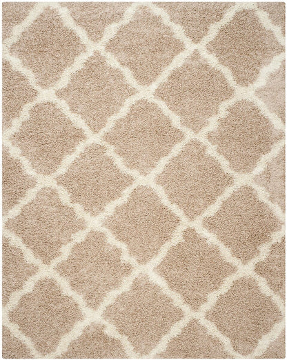 Safavieh Dallas Shag Sgd257D Beige / Ivory Geometric Area Rug