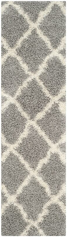 Safavieh Dallas Shag Sgd257G Grey / Ivory Geometric Area Rug