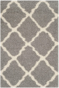 Safavieh Dallas Shag Sgd257G Grey / Ivory Geometric Area Rug