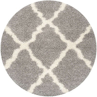 Safavieh Dallas Shag Sgd257G Grey / Ivory Geometric Area Rug