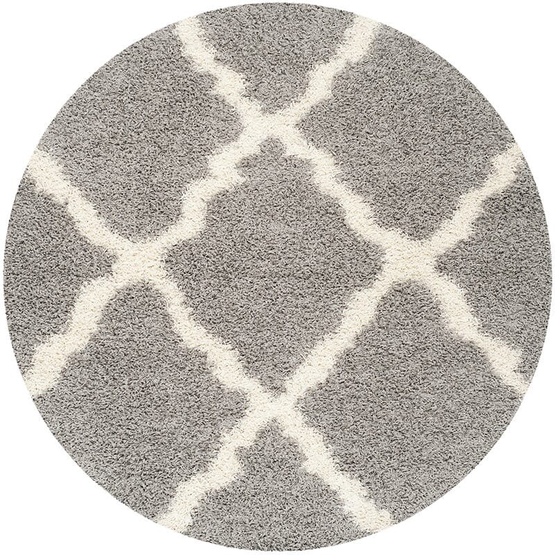 Safavieh Dallas Shag Sgd257G Grey / Ivory Geometric Area Rug