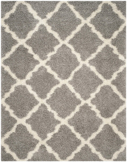 Safavieh Dallas Shag Sgd257G Grey / Ivory Geometric Area Rug