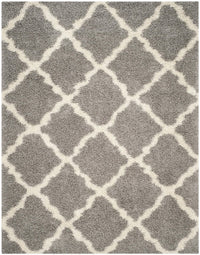 Safavieh Dallas Shag Sgd257G Grey / Ivory Geometric Area Rug