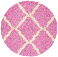 Safavieh Dallas Shag Sgd257I Pink / Ivory Shag Area Rug