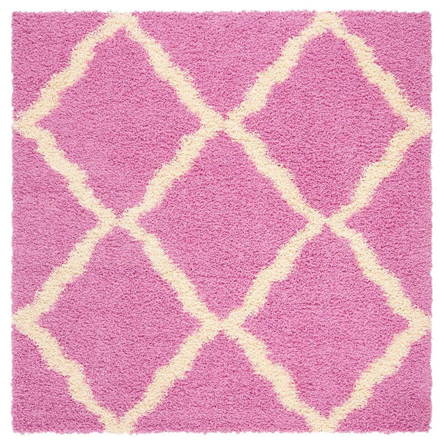 Safavieh Dallas Shag Sgd257I Pink / Ivory Shag Area Rug