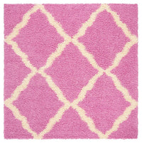 Safavieh Dallas Shag Sgd257I Pink / Ivory Shag Area Rug