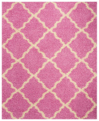 Safavieh Dallas Shag Sgd257I Pink / Ivory Shag Area Rug