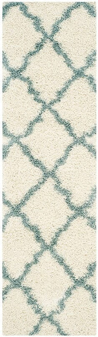 Safavieh Dallas Shag Sgd257J Ivory / Light Blue Geometric Area Rug