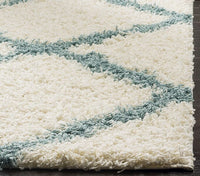 Safavieh Dallas Shag Sgd257J Ivory / Light Blue Geometric Area Rug