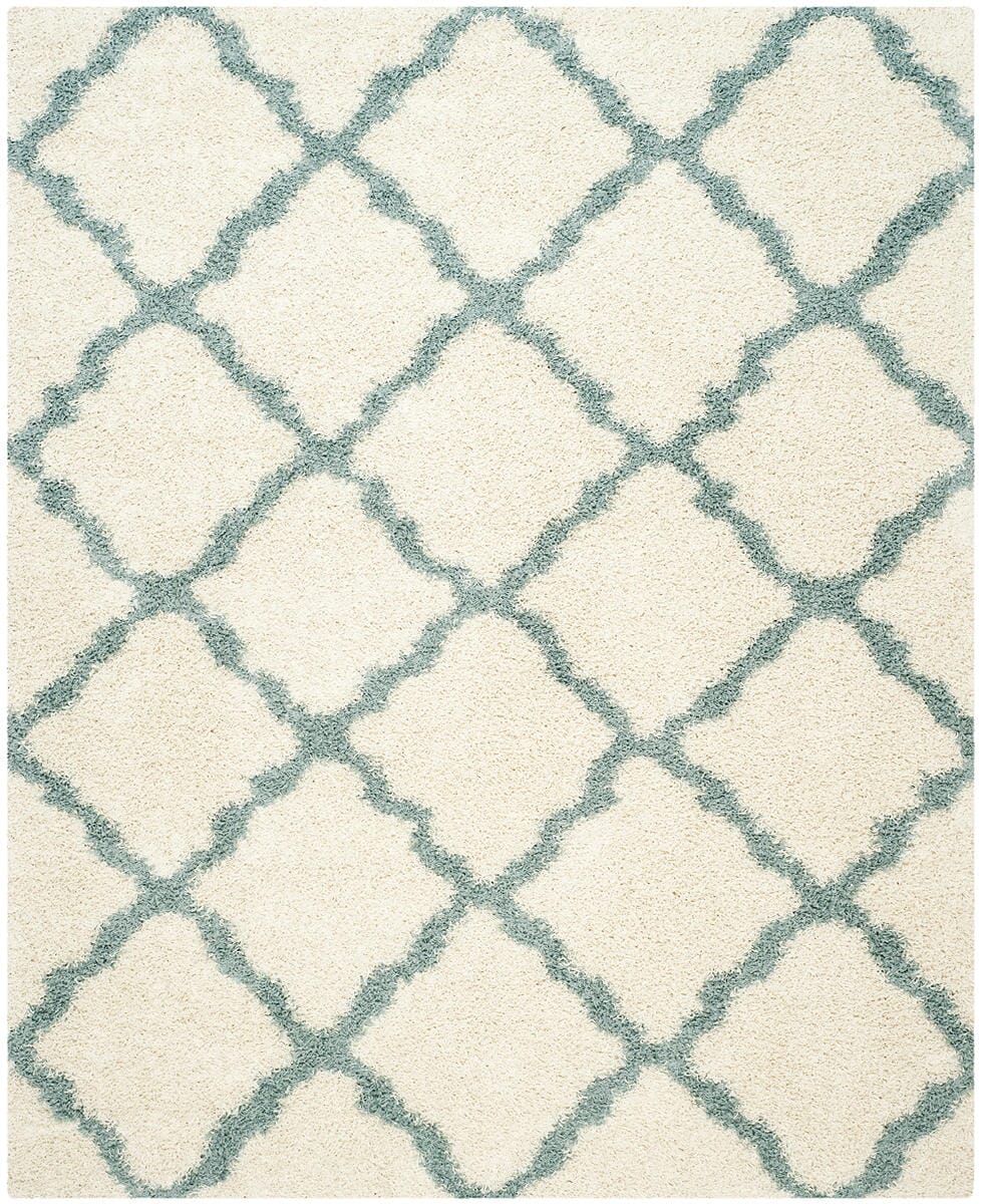 Safavieh Dallas Shag Sgd257J Ivory / Light Blue Geometric Area Rug