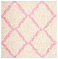 Safavieh Dallas Shag Sgd257P Ivory / Light Pink Geometric Area Rug