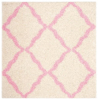 Safavieh Dallas Shag Sgd257P Ivory / Light Pink Geometric Area Rug