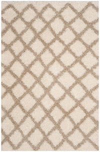 Safavieh Dallas Shag Sgd258B Ivory / Beige Geometric Area Rug