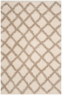 Safavieh Dallas Shag Sgd258B Ivory / Beige Geometric Area Rug