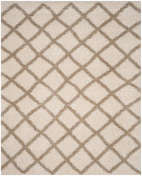 Safavieh Dallas Shag Sgd258B Ivory / Beige Geometric Area Rug