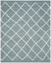 Safavieh Dallas Shag Sgd258C Seafoam / Ivory Geometric Area Rug