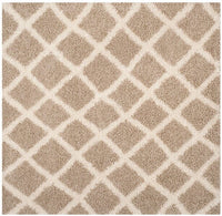 Safavieh Dallas Shag Sgd258D Beige / Ivory Geometric Area Rug