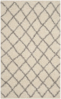 Safavieh Dallas Shag Sgd258F Ivory / Grey Geometric Area Rug